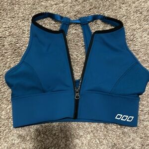 Lorna Jane Padded zipper sports bra